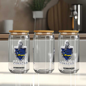 Supporting Curacao Soccer 2026 Glass Can Caribbean Team Pride Gift