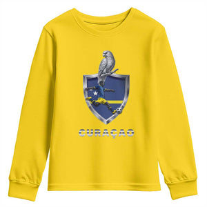 Supporting Curacao Soccer 2026 Youth Sweatshirt Caribbean Team Pride Gift