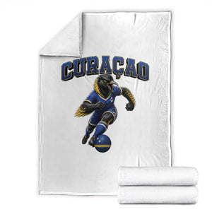 Funny Curacao Bird Soccer Lover Throw Blanket Caribbean Island Gift