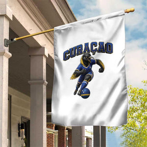 Funny Curacao Bird Soccer Lover Garden Flag Caribbean Island Gift