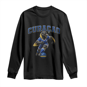 Funny Curacao Bird Soccer Lover Long Sleeve Shirt Caribbean Island Gift