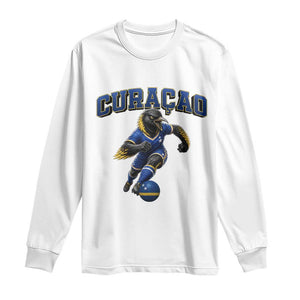 Funny Curacao Bird Soccer Lover Long Sleeve Shirt Caribbean Island Gift
