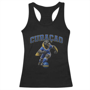 Funny Curacao Bird Soccer Lover Racerback Tank Top Caribbean Island Gift