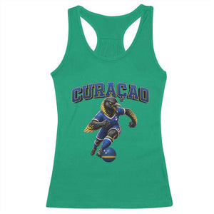 Funny Curacao Bird Soccer Lover Racerback Tank Top Caribbean Island Gift