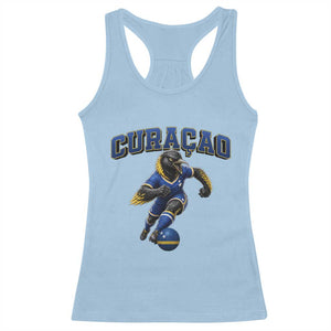 Funny Curacao Bird Soccer Lover Racerback Tank Top Caribbean Island Gift