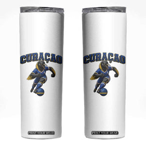 Funny Curacao Bird Soccer Lover Skinny Tumbler Caribbean Island Gift