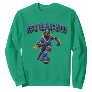 Funny Curacao Bird Soccer Lover Sweatshirt Caribbean Island Gift