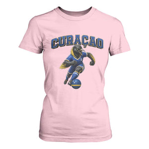 Funny Curacao Bird Soccer Lover T Shirt For Women Caribbean Island Gift