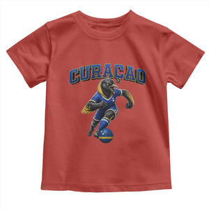 Funny Curacao Bird Soccer Lover Toddler T Shirt Caribbean Island Gift