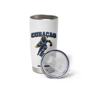 Funny Curacao Bird Soccer Lover Tumbler Cup Caribbean Island Gift