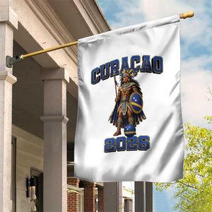 Curacao Warrior Football Fan Garden Flag Proud Island Game Day Gift