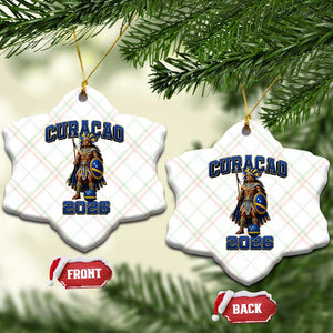 Curacao Warrior Football Fan Ceramic Ornament Proud Island Game Day Gift