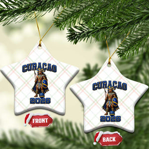 Curacao Warrior Football Fan Ceramic Ornament Proud Island Game Day Gift