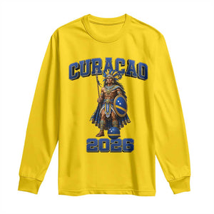 Curacao Warrior Football Fan Long Sleeve Shirt Proud Island Game Day Gift