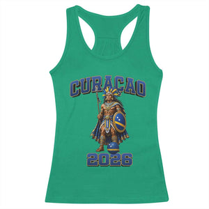 Curacao Warrior Football Fan Racerback Tank Top Proud Island Game Day Gift