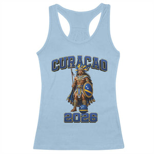 Curacao Warrior Football Fan Racerback Tank Top Proud Island Game Day Gift