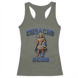 Curacao Warrior Football Fan Racerback Tank Top Proud Island Game Day Gift