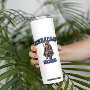 Curacao Warrior Football Fan Skinny Tumbler Proud Island Game Day Gift