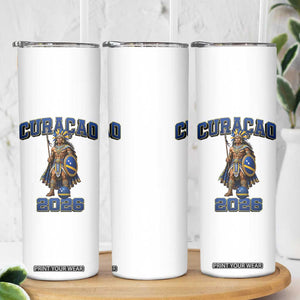 Curacao Warrior Football Fan Skinny Tumbler Proud Island Game Day Gift