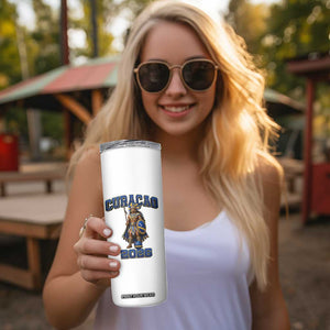 Curacao Warrior Football Fan Skinny Tumbler Proud Island Game Day Gift