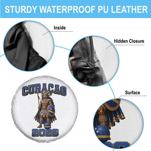 Curacao Warrior Football Fan Spare Tire Cover Proud Island Game Day Gift