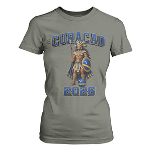 Curacao Warrior Football Fan T Shirt For Women Proud Island Game Day Gift
