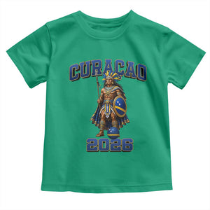 Curacao Warrior Football Fan Toddler T Shirt Proud Island Game Day Gift