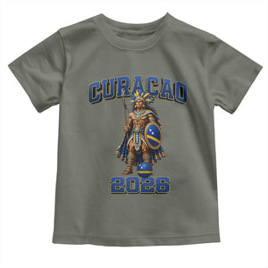 Curacao Warrior Football Fan Toddler T Shirt Proud Island Game Day Gift