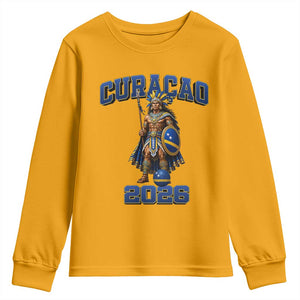 Curacao Warrior Football Fan Youth Sweatshirt Proud Island Game Day Gift