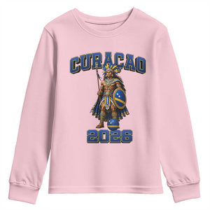 Curacao Warrior Football Fan Youth Sweatshirt Proud Island Game Day Gift