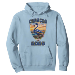 Funny Curacao Flamingo Soccer Lover Hoodie Caribbean Island Gift