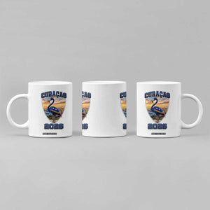 Funny Curacao Flamingo Soccer Lover Coffee Mug Caribbean Island Gift