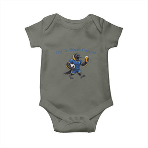 Funny Curacao Bird Soccer Fan Gift Baby Onesie Off To Watch Curaçao