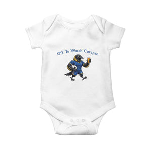 Funny Curacao Bird Soccer Fan Gift Baby Onesie Off To Watch Curaçao