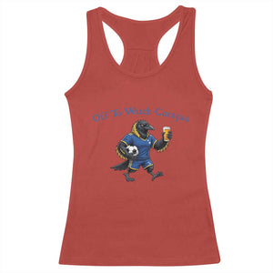 Funny Curacao Bird Soccer Fan Gift Racerback Tank Top Off To Watch Curaçao
