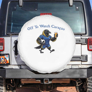 Funny Curacao Bird Soccer Fan Gift Spare Tire Cover Off To Watch Curaçao
