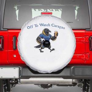 Funny Curacao Bird Soccer Fan Gift Spare Tire Cover Off To Watch Curaçao