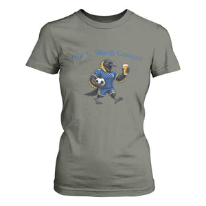 Funny Curacao Bird Soccer Fan Gift T Shirt For Women Off To Watch Curaçao