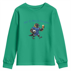 Funny Curacao Bird Soccer Fan Gift Youth Sweatshirt Off To Watch Curaçao