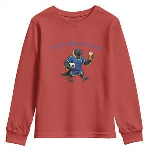 Funny Curacao Bird Soccer Fan Gift Youth Sweatshirt Off To Watch Curaçao