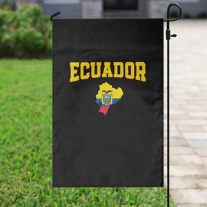 Proud Ecuadorian Map Garden Flag Ecuador Roots Heritage Pride
