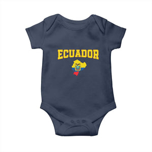 Proud Ecuadorian Map Baby Onesie Ecuador Roots Heritage Pride
