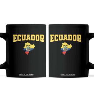 Proud Ecuadorian Map Coffee Mug Ecuador Roots Heritage Pride