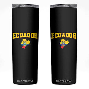Proud Ecuadorian Map Skinny Tumbler Ecuador Roots Heritage Pride