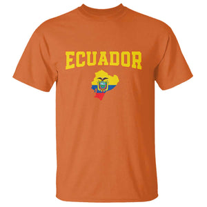 Proud Ecuadorian Map T Shirt Ecuador Roots Heritage Pride