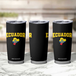 Proud Ecuadorian Map Tumbler Cup Ecuador Roots Heritage Pride