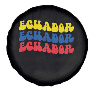 Retro Groovy Ecuador Spare Tire Cover Proud Ecuadorian Heritage