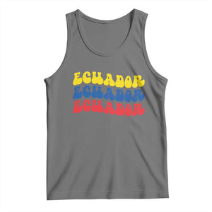 Retro Groovy Ecuador Tank Top Proud Ecuadorian Heritage