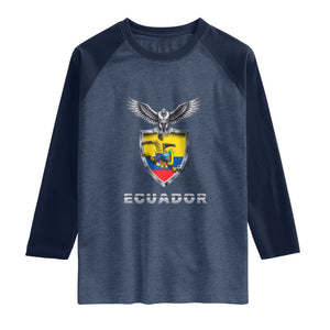Ecuador Soccer Lover Raglan Shirt Proud Ecuadorian Game Day Gift