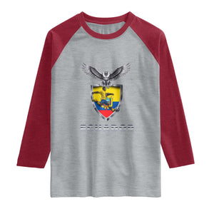 Ecuador Soccer Lover Raglan Shirt Proud Ecuadorian Game Day Gift